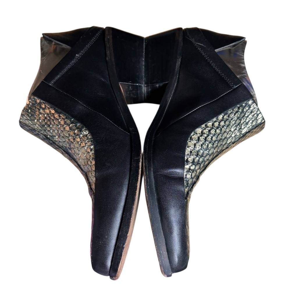 L.A.M.B. by Gwen Stefani Leah Leather Booties in Black/Silver – Women’s Sz 7.5 - Picture 2 of 9
